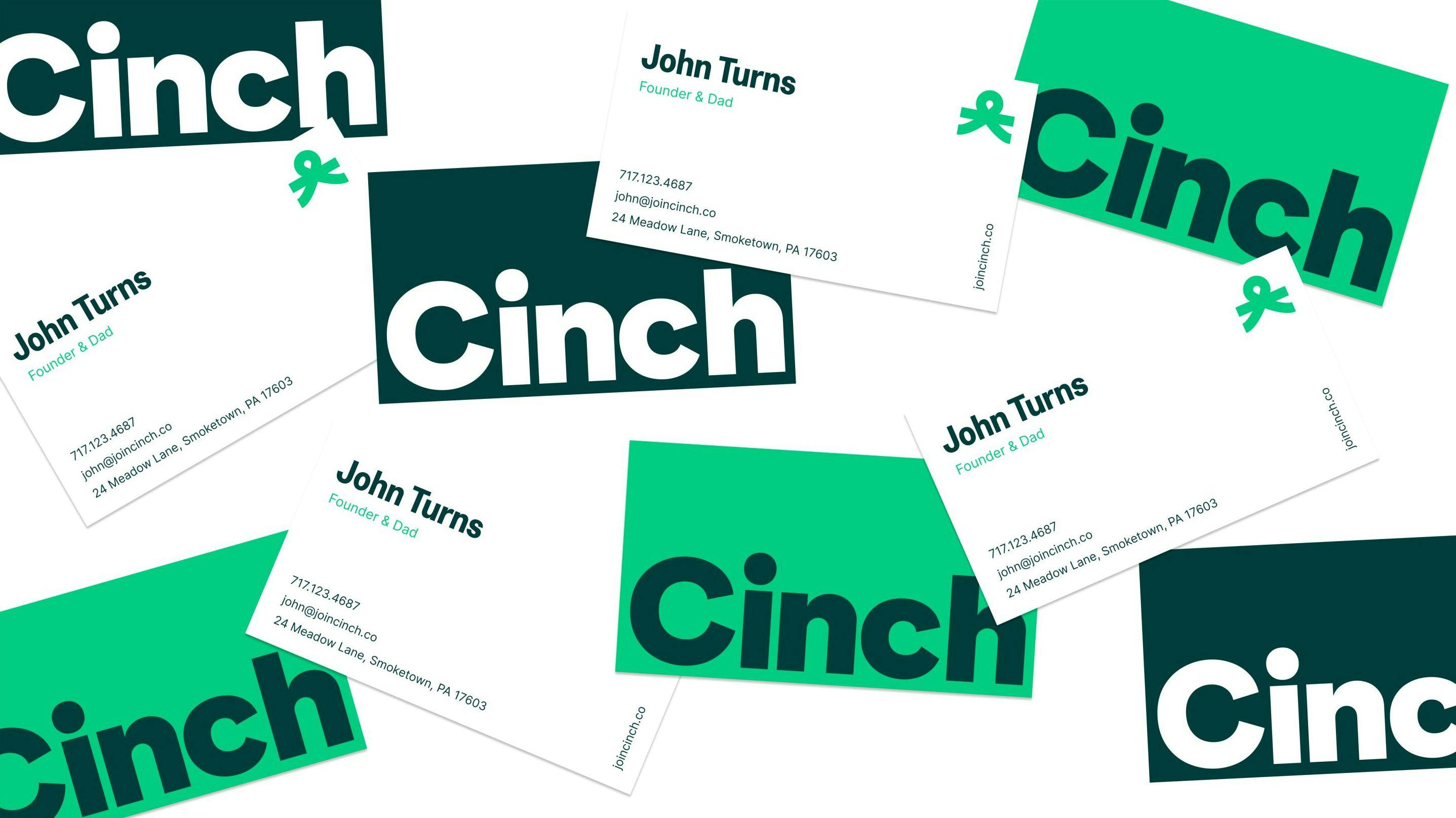 Cinch business card designs